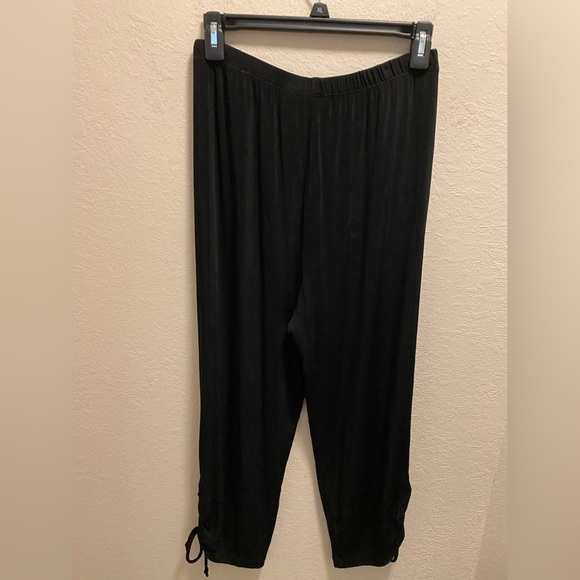 Chico's Travelers Slinky Pull On Drawstring Cinch Ankle Pants Size M - Picture 5 of 6